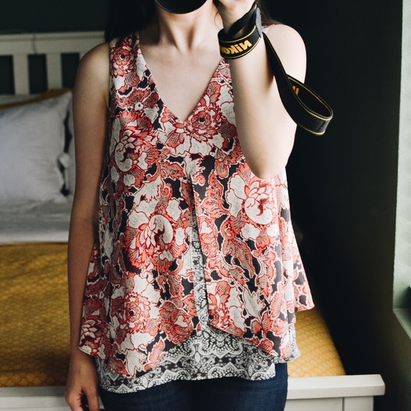 Lucky Brand Tops - Lucky Brand Chiffon Layer Blouse